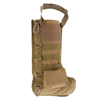Tactical Christmas Stockings Military Storage Bag Christmas Stockings Hanging Decorations Outdoor Sports Multi-Functional Portable Bag