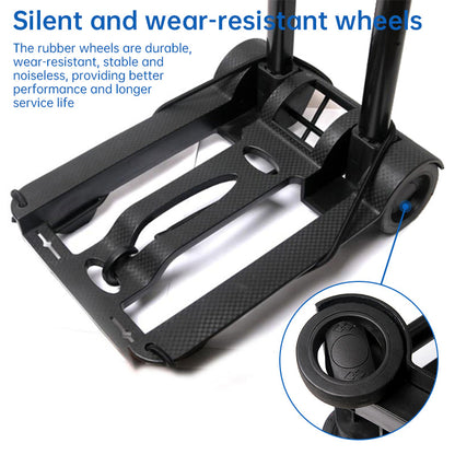 Foldable portable carts: wheel, luggage, hand truck, trolley, travel - shopping, household.