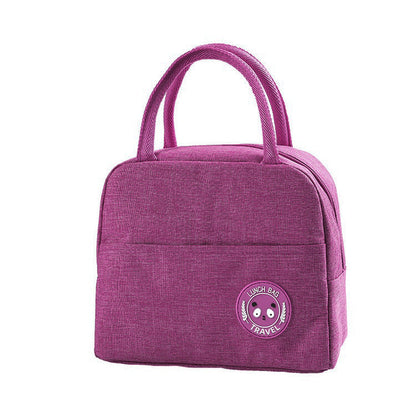 Fashion simple portable insulation bag waterproof fresh-keeping aluminum foil lunch box bag small lunch bag travel cooler bag
