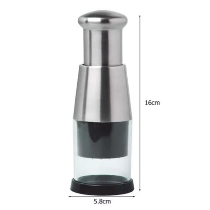 Stainless Steel Manual Kitchen Chopper (for garlic, ginger, herbs, nuts)