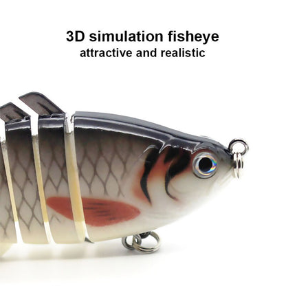 Multi Jointed Fishing Lure Sinking Artificial Wobbler Bait Hard Bait Swimbait 10cm/15.7g Fishing Tackle 7 Sections Crankbait