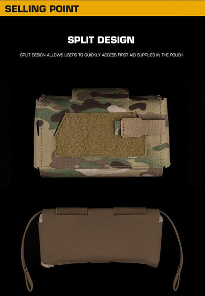 Compact Trauma Bag V3 GEN3 Style Agilit MD2 IFAK Tactical Medical First Aid Bag for Hunting Vest Plate Carrier Belt