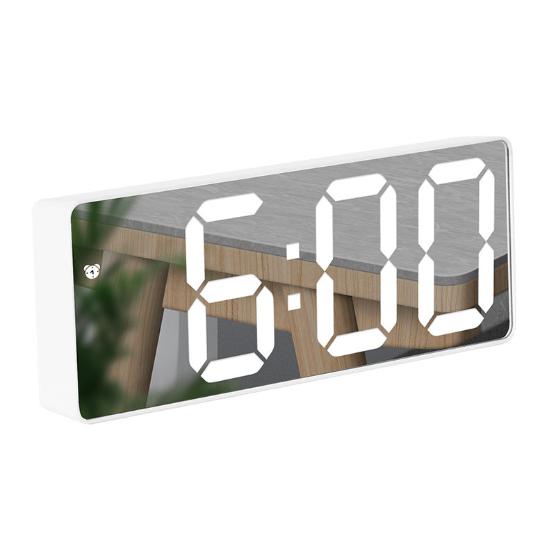 Simple Style LED Electronic Alarm Clock Battery and Plug-in Dual-use Timepiece Yida Time
