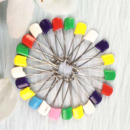 Baby Child Safety Pins Smiley Pins Plastic Safety Pins Medium Size About 40 Large Size About 55 mm