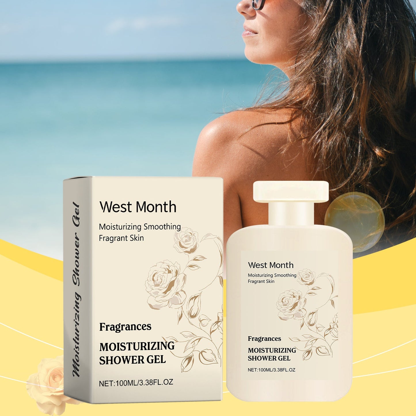 Perfumed Moisturizing Body Wash Gently Cleanses Skin, Soft, Moist, Refreshing And Fragrant