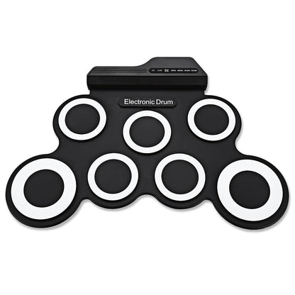 G3002 Portable Silicone 7 Pad Hand Roll Digital Drum Kit