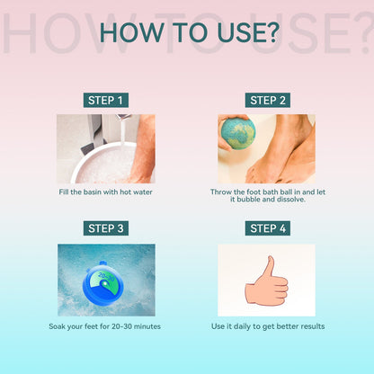 Aromatherapy Foot Bath Ball Anti-Cracking Peeling Clean And Moisturize Foot Repair Heel Foot Bath Ball