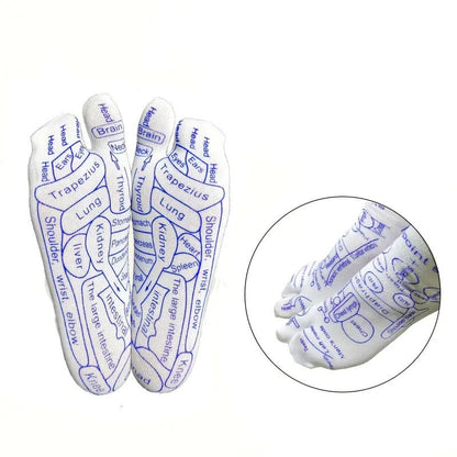 Reflexology Socks Women Foot Massage Meridian Acupoint Reflex Area Acupoint Socks And Foot Acupoint Illustration Socks for Foot