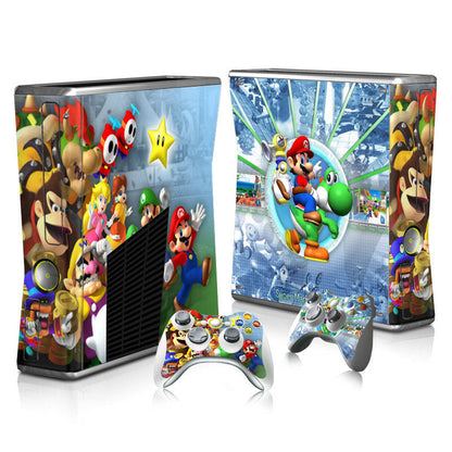 Xbox 360 Slim Full Body Color Membrane Stickers with Scratch-Resistant Protection