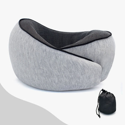 U-shaped memory cotton neck pillow with slow rebound for car travel neck protection