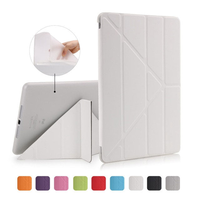 Case Cover for iPad 9.7 2017, GOLP PU Leather Magentic Smart Cover Soft TPU Back Protective Case for iPad 2018 cover A1822 A1823