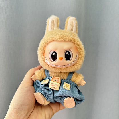 [Clothes Only] 1st/2nd generation Labubu clothes pendant Labubu sitting party baby clothes teddy bear suspenders cute pants