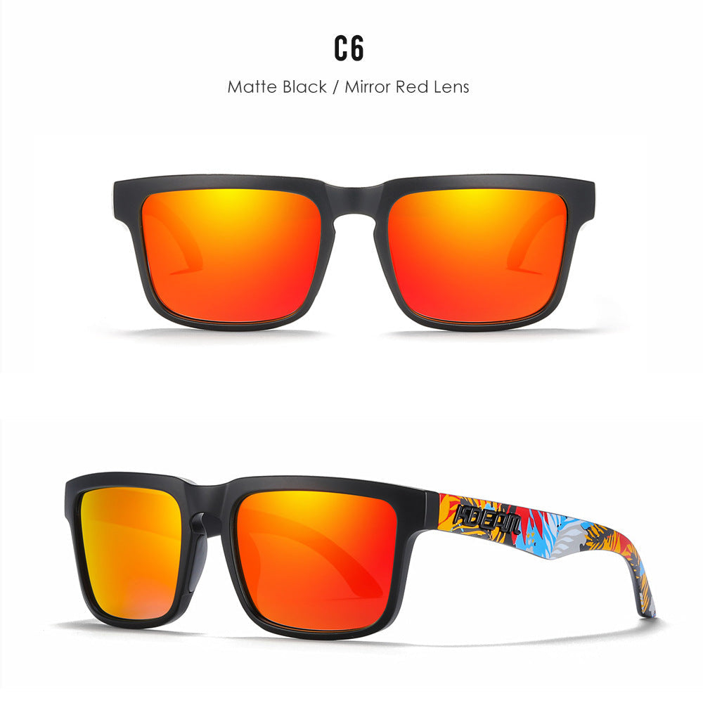 Classic polarized sunglasses for men and women ultra light driving glasses colorful real film sunglasses