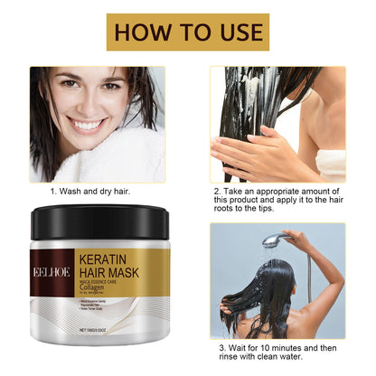 Repair Moisturizing Hair Mask Deep Moisturizing Repair Damaged Hair Dry Split Knot Hair Mask