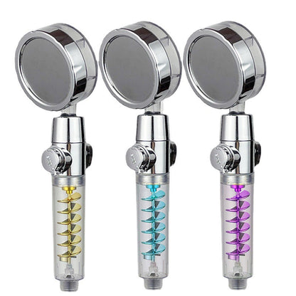 Supercharged Shower Water Purification Filtration Bathroom Shower Head Hand Held Shower Shower Head Double Large Turbo Cyclone