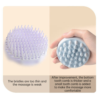 Baby Silicone Shampoo Scalp Massage Body Clean Scrub Feel Bath Brush