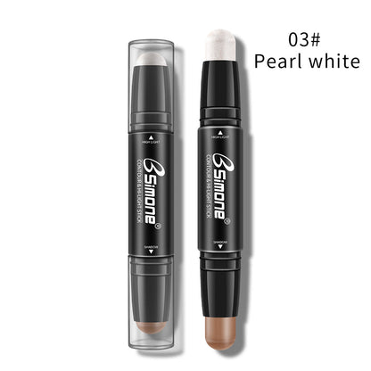 Double-Ended Highlighting Stick Concealer Nose-Shadow Highlighter To Fix Spots Side Shadow Highlighter Stick