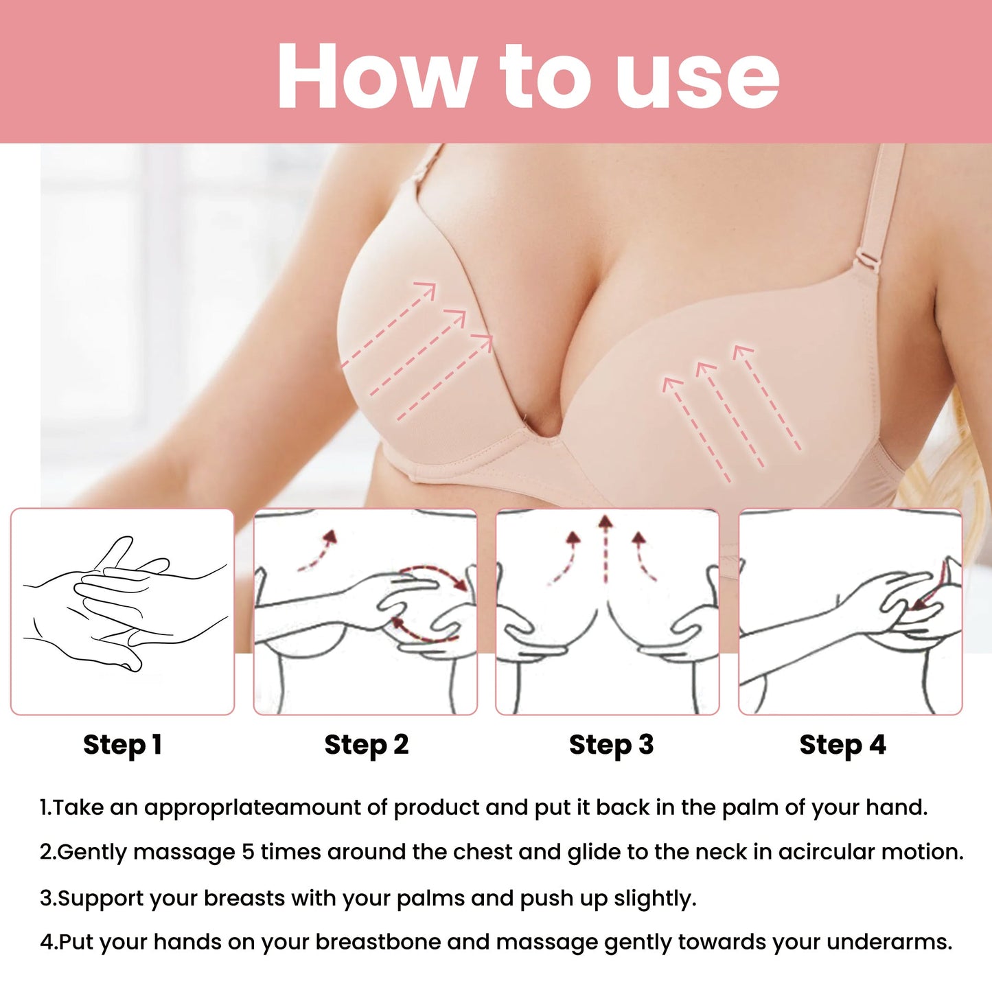 Beauty Massage Oil Breast Gentle Moisturizing Treatment Full And Firm Breast Volumizing Massage Treatment