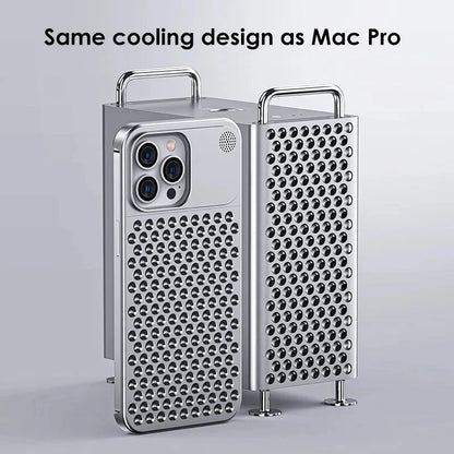 Metalen Warmteafvoer Telefoonhoes Voor Iphone 13 12 14 15 Pro Max Plus Koelende Geur Randloze Holle Aluminium Schokbestendige Hoes