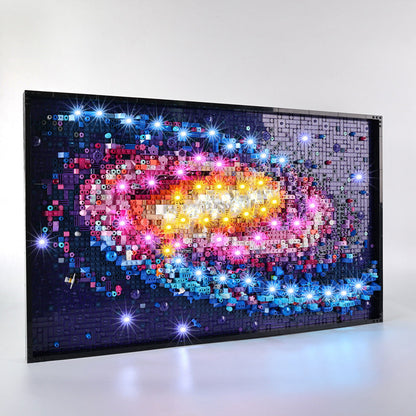 Suitable for LEGO Art series 31212 Galaxy LED building block toys remote control lighting fixtures and light groups