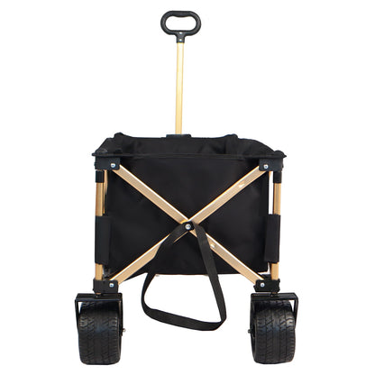 Folding Wagon Heavy Duty Utility Beach Wagon Cart for Sand with Big Wheels