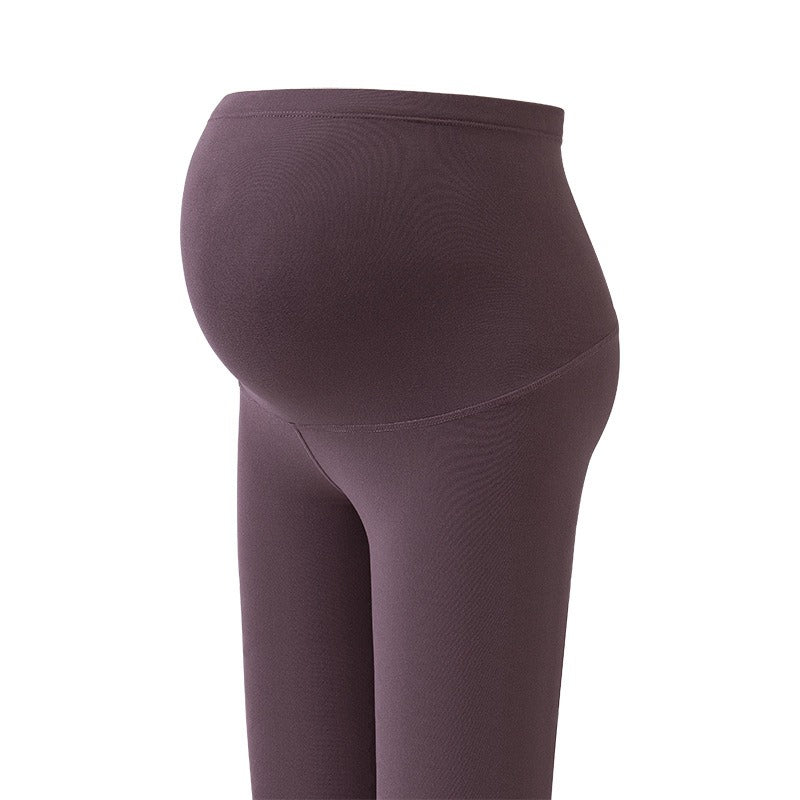 Pregnant Women's Shark Pants Do Not Drop Off Leggings Double Sided Brushed Large Size 100kg High Waist Hip Lifting Barbie Pants