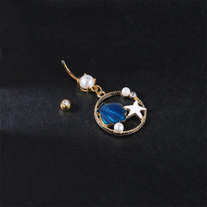 Navel Ring Creative Bat Bee Navel Buckle Navel Ring Body Piercing Jewelry