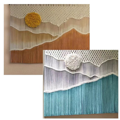 Hand dyed landscape tapestries decorative paintings woven pendants wall carpets