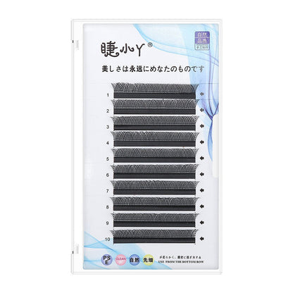 Weaving baby curved false eyelashes flowering planting eyelashes Y-shaped grafting false eyelashes