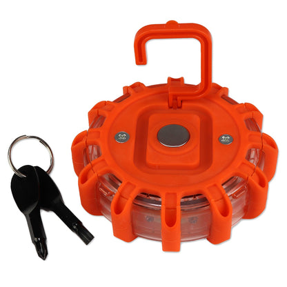 Heavy Duty Strobing LED Road Flare with Tool Set