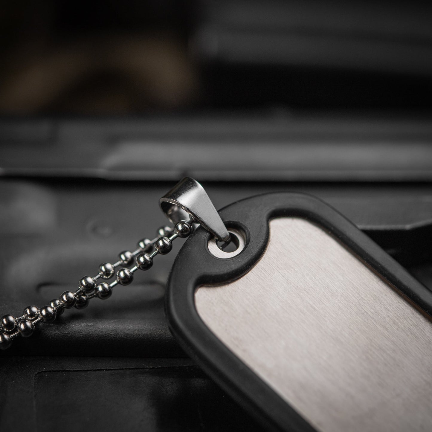 M-Tac Military Dog Tag with Rubber Silencer