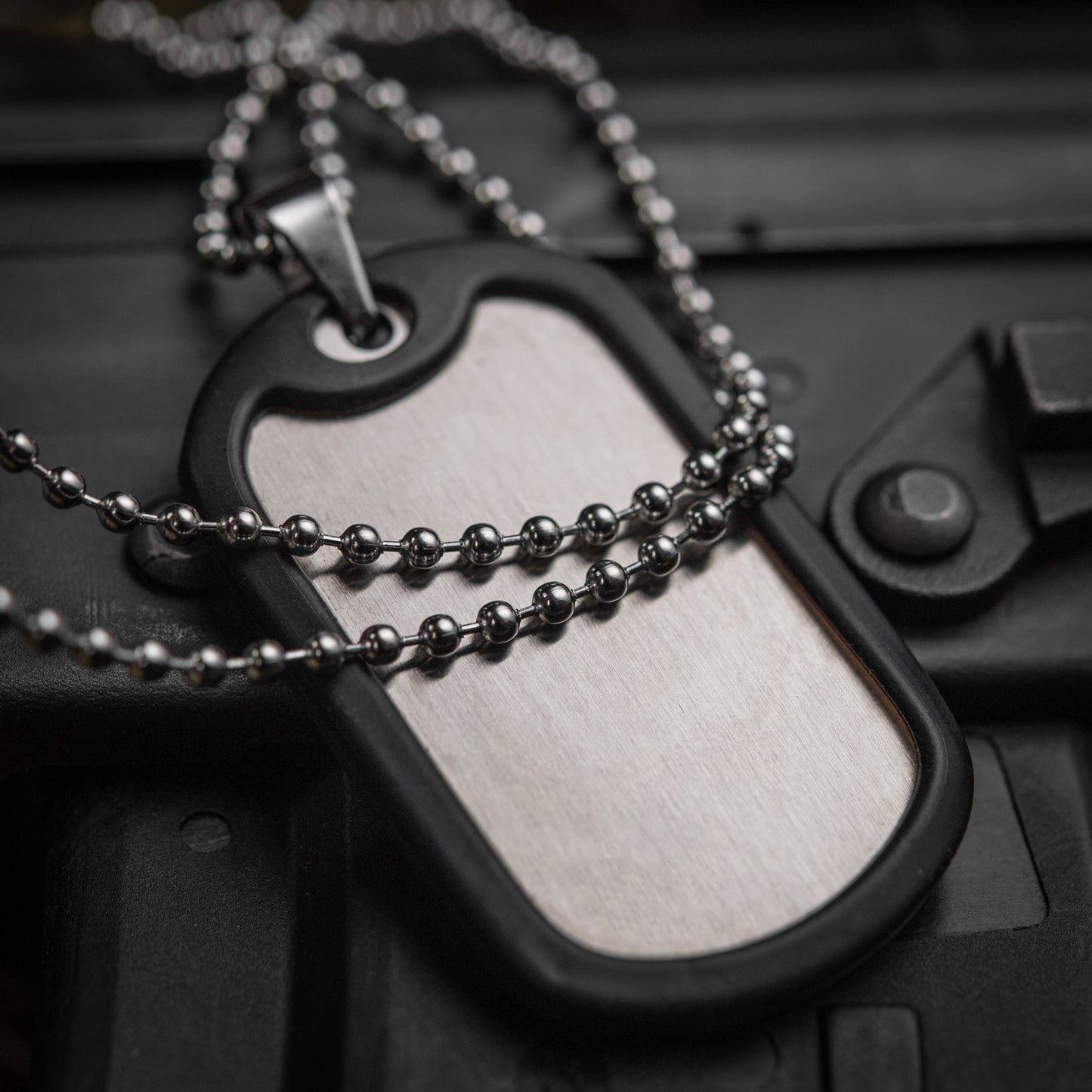 M-Tac Military Dog Tag with Rubber Silencer