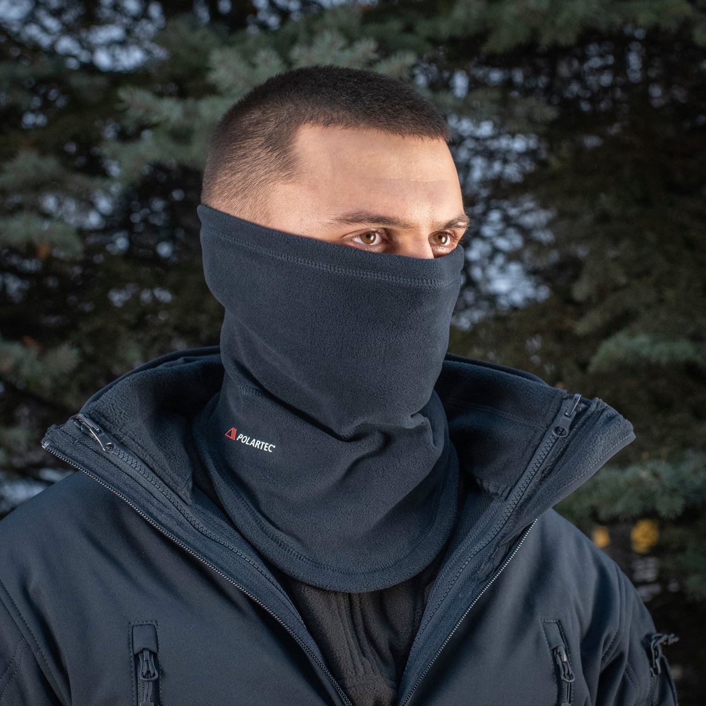 M-Tac Anatomical Neck Gaiter with Drawcord Polartec
