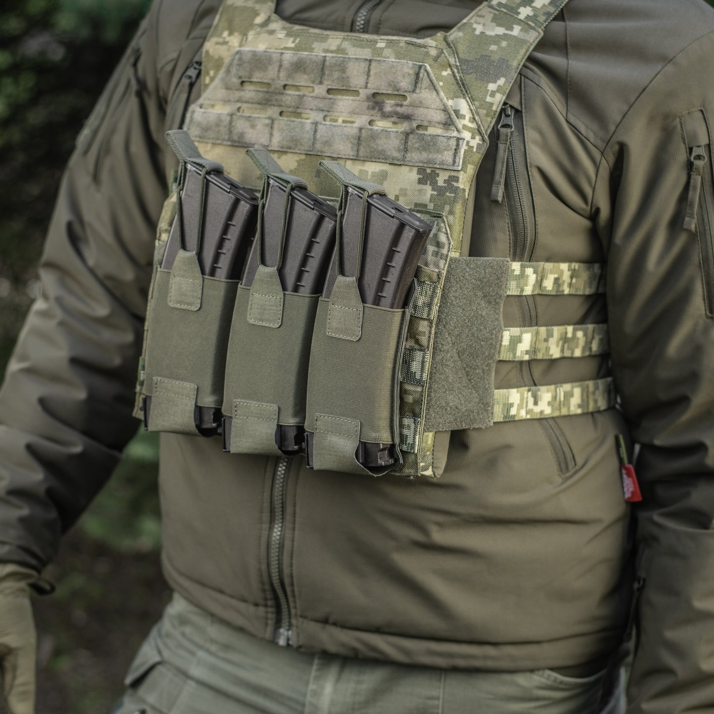 M-Tac Elastic Triple Mag Pouch Elite Laser Cut