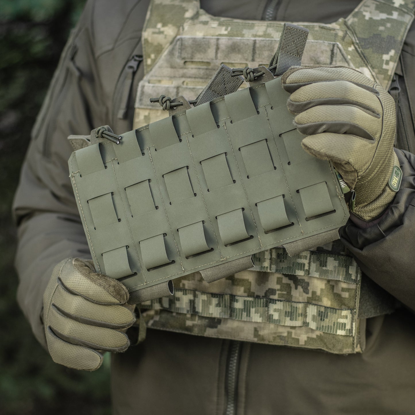 M-Tac Elastic Triple Mag Pouch Elite Laser Cut
