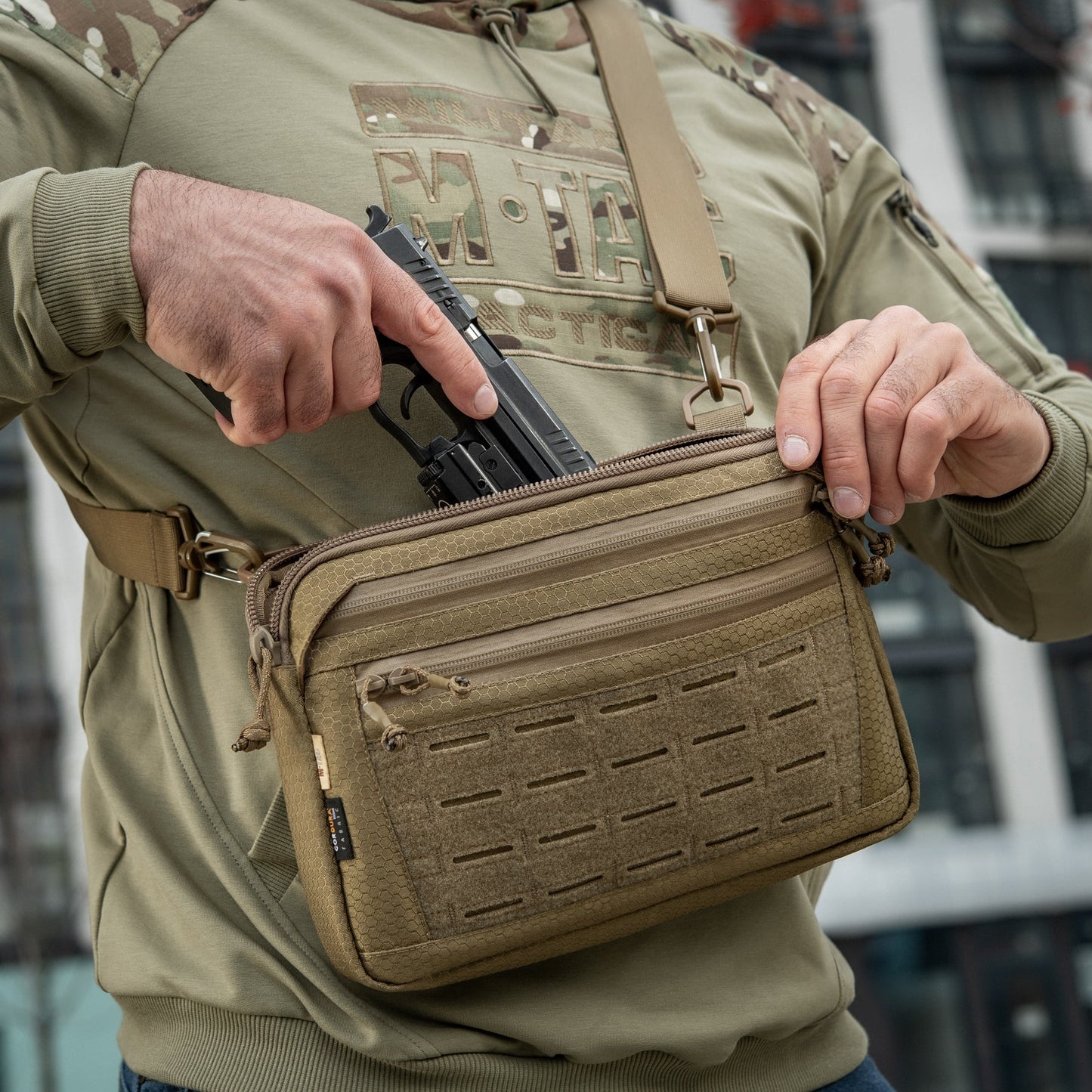 M-Tac Admin Bag Medium Elite with Loop Hex
