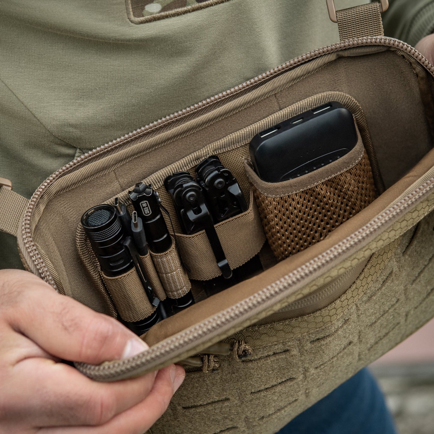 M-Tac Admin Bag Medium Elite with Loop Hex