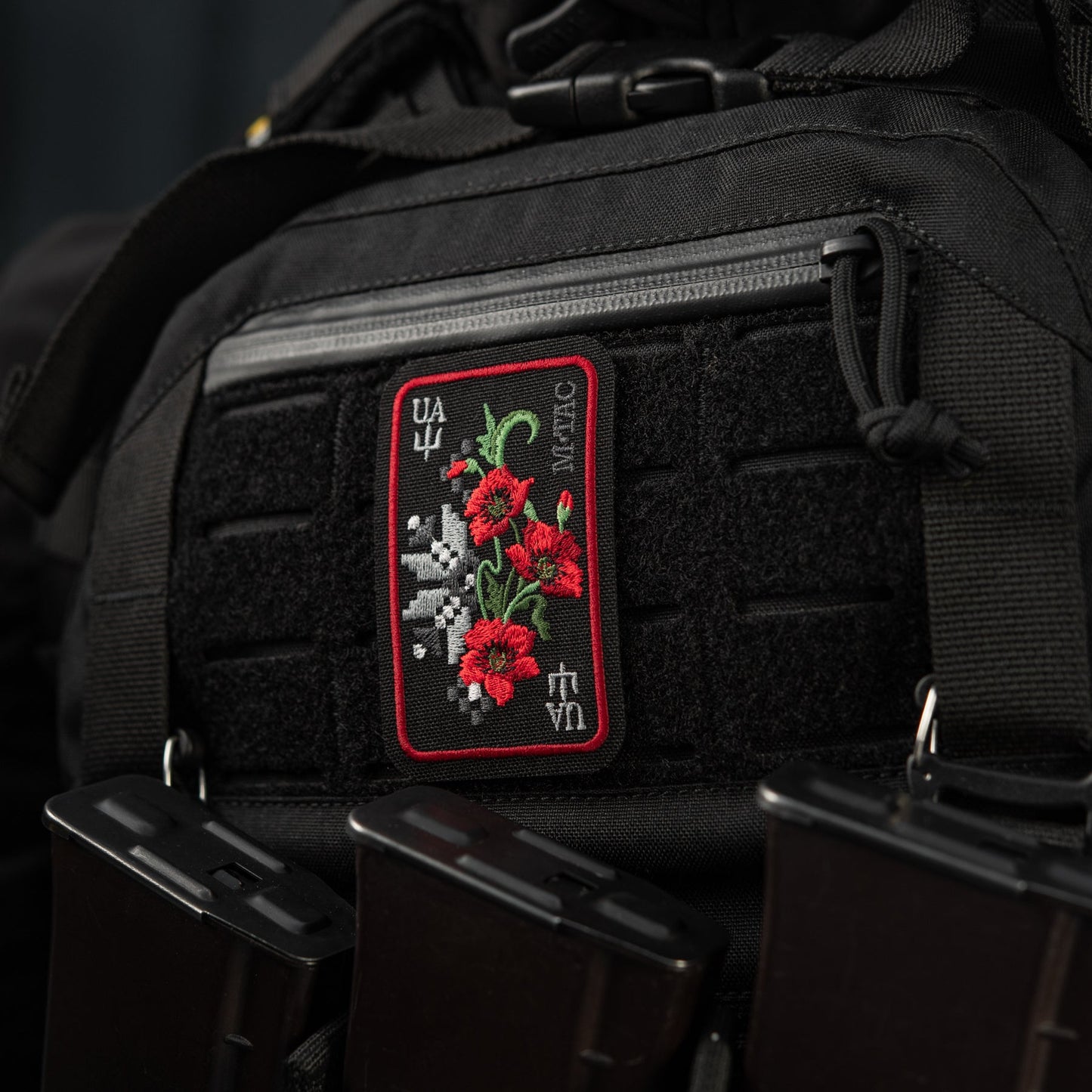 M-Tac Patch Ornament Poppy Embroidery