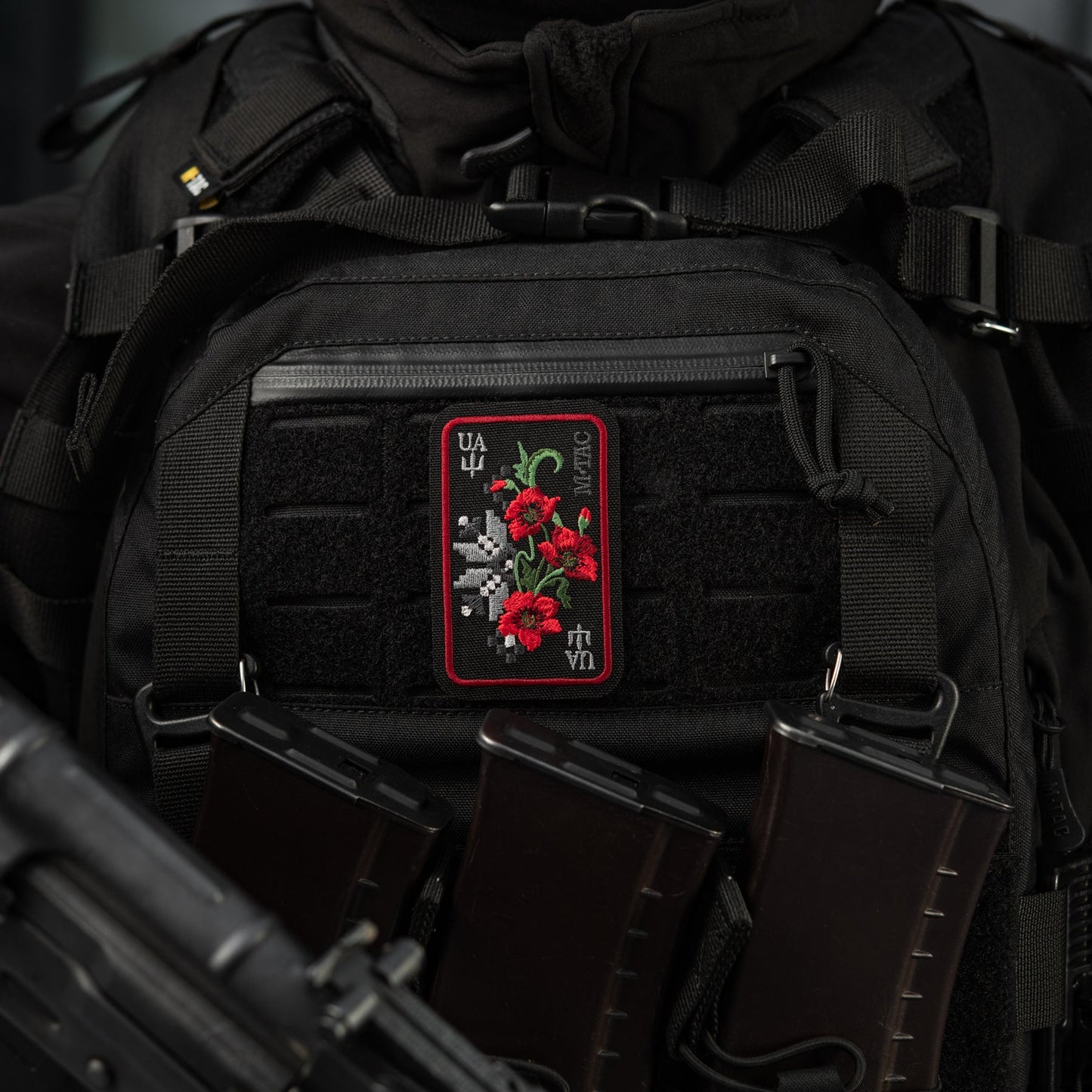 M-Tac Patch Ornament Poppy Embroidery
