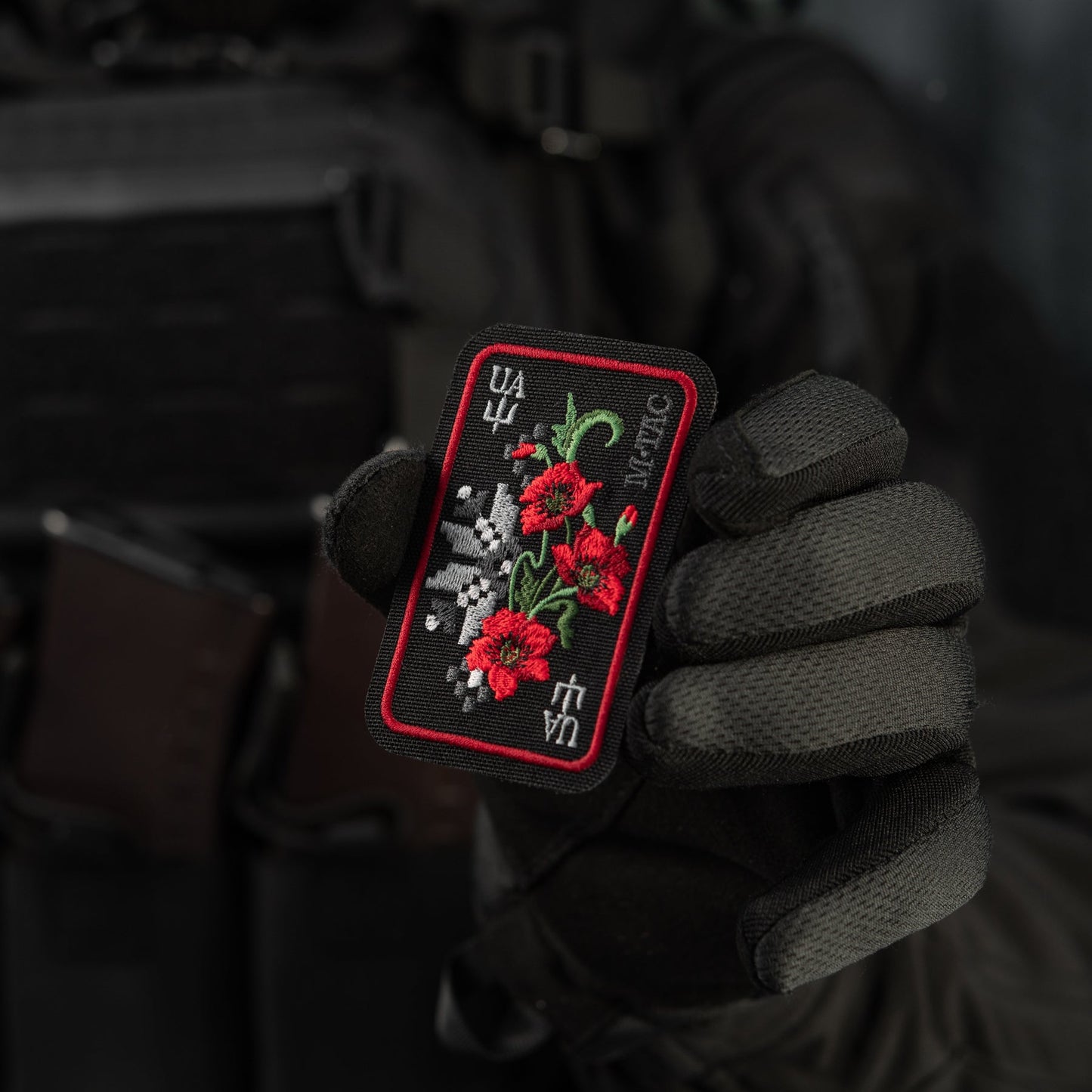 M-Tac Patch Ornament Poppy Embroidery