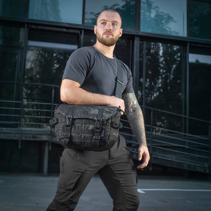 M-Tac Messenger Bag Elite Hex Black