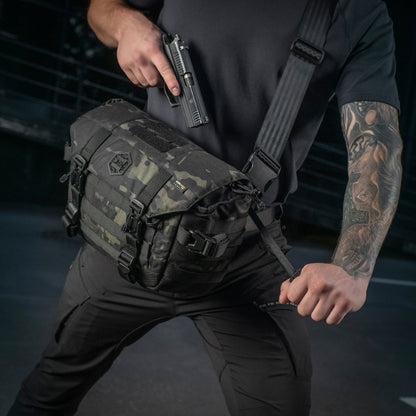 M-Tac Messenger Bag Elite Hex Black