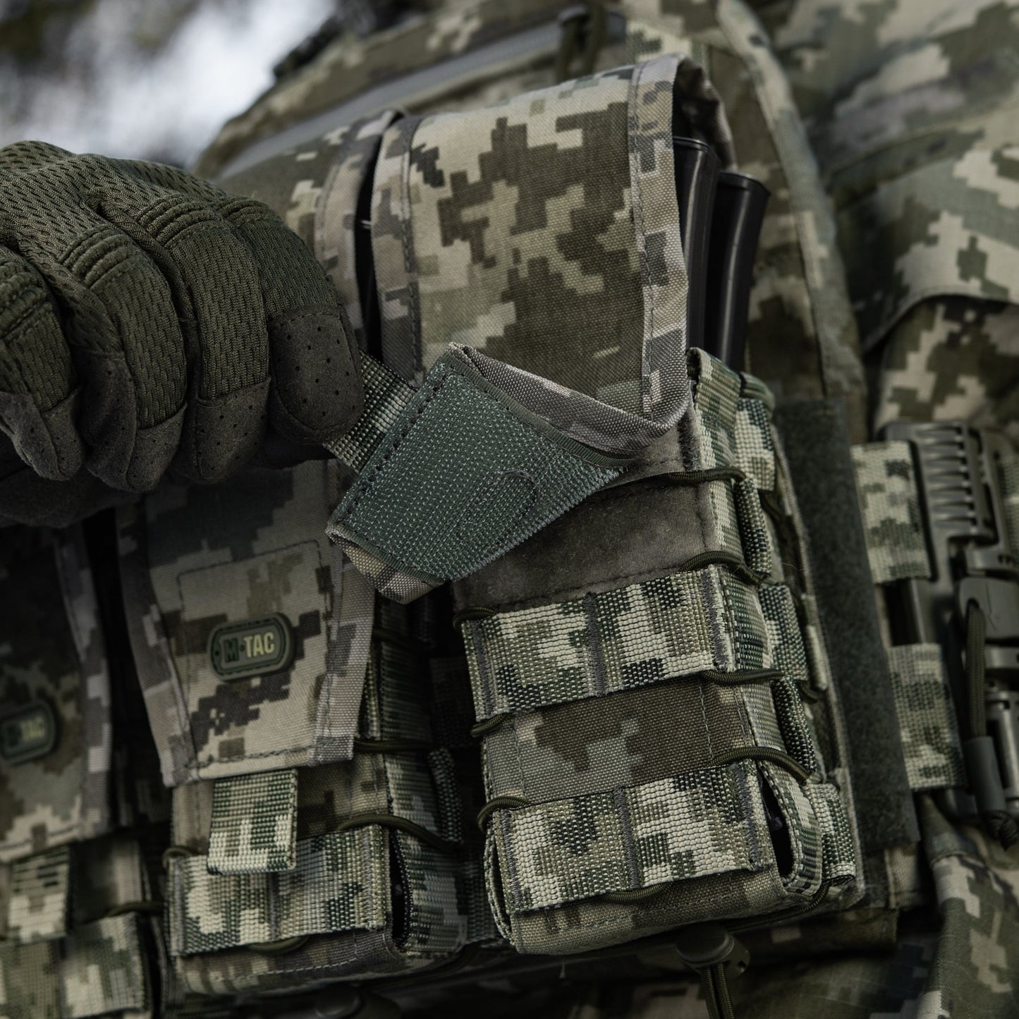 M-Tac Double AR/AK Mag Pouch with Flap