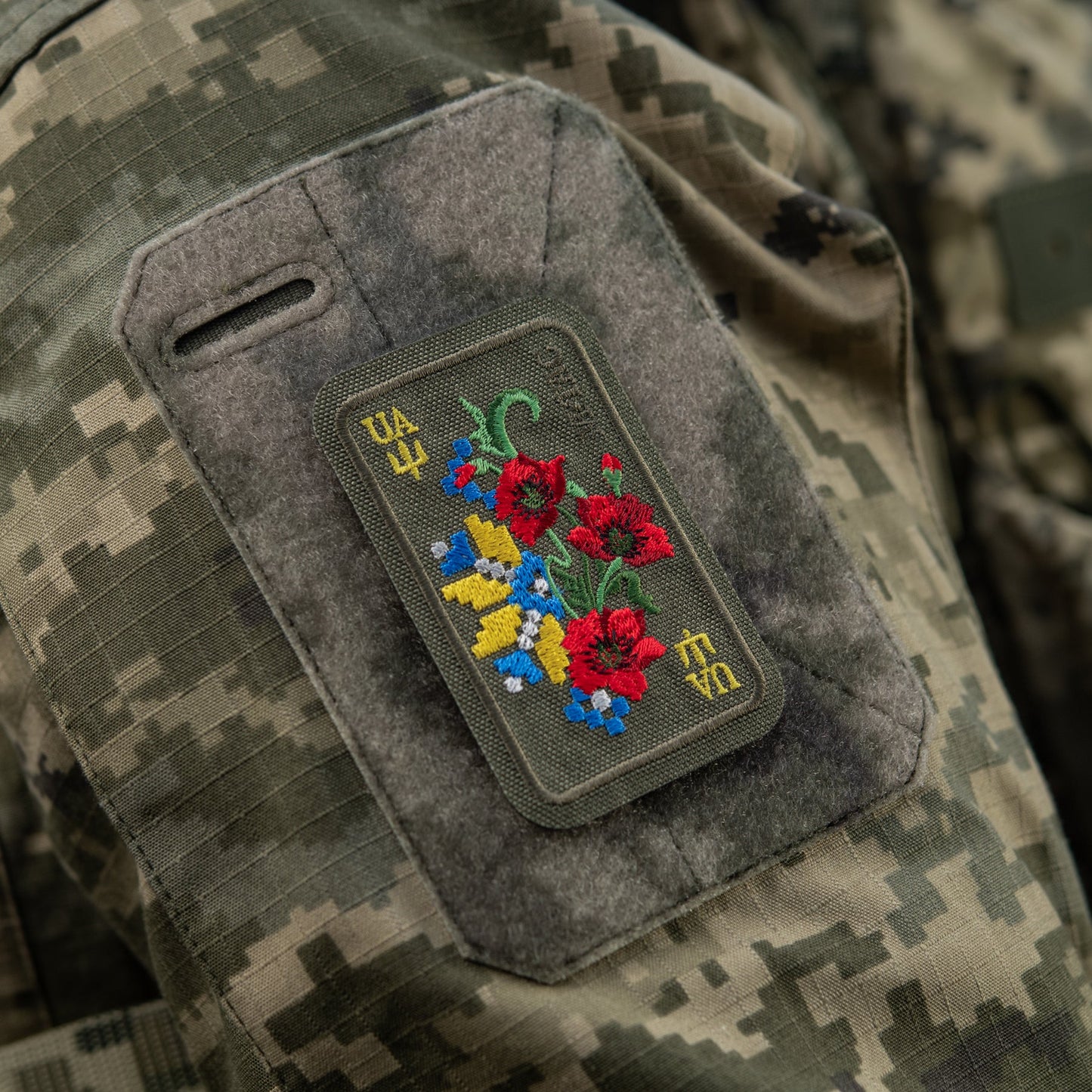 M-Tac Patch Ornament Poppy Embroidery