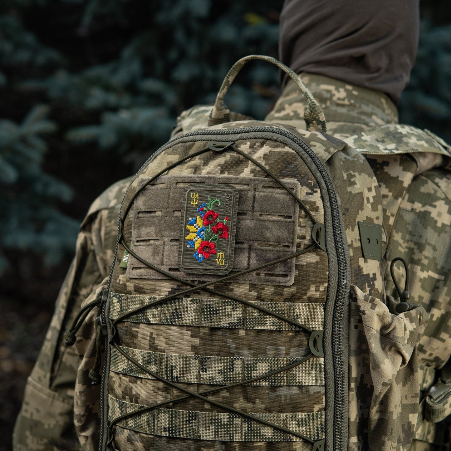 M-Tac Patch Ornament Poppy Embroidery