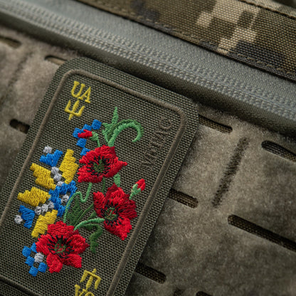 M-Tac Patch Ornament Poppy Embroidery
