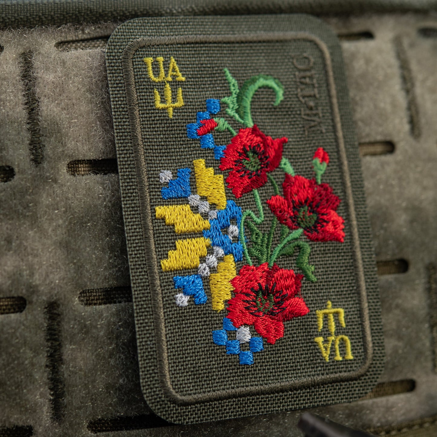 M-Tac Patch Ornament Poppy Embroidery