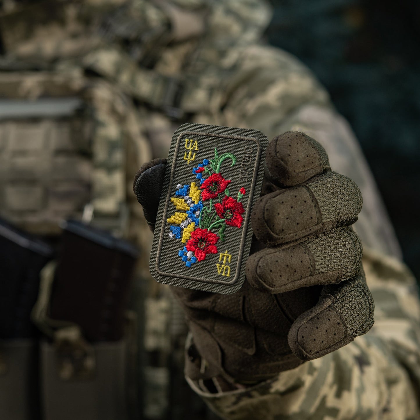 M-Tac Patch Ornament Poppy Embroidery