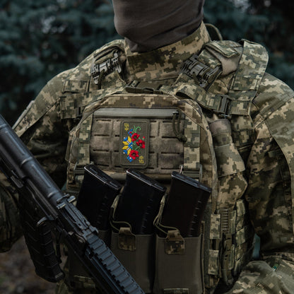 M-Tac Patch Ornament Poppy Embroidery