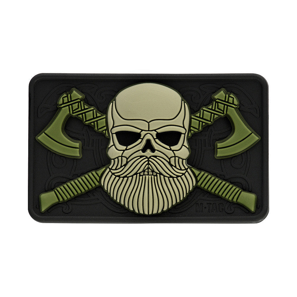 M-Tac Bearded Skull with Axes 3D PVC